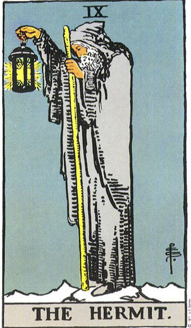 The Hermit Tarot Card