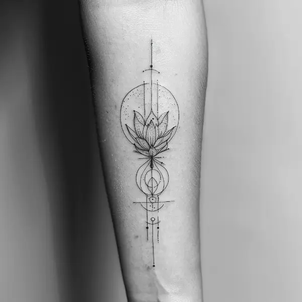 Fine-line tattoo